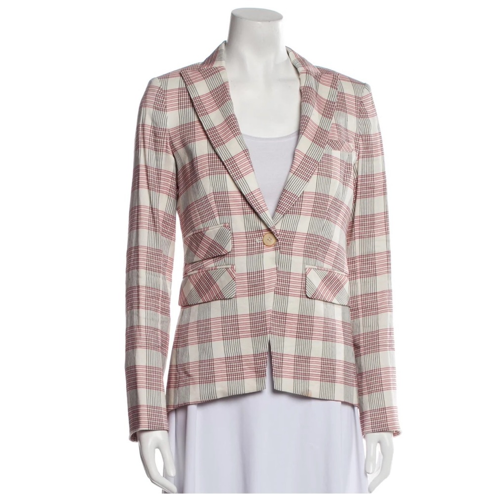 Veronica Beard Classic Plaid Blazer Size 0